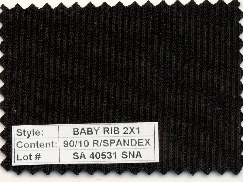 Baby Rib 2x1 Rayon Spandex